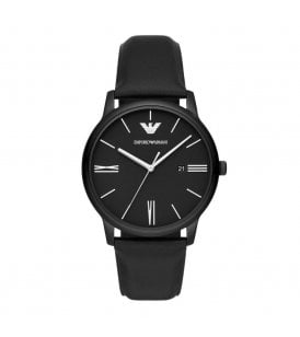 Emporio Armani Minimalist Watch Black PVD Coating, AR11573