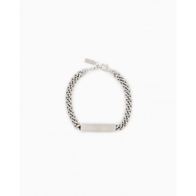 Emporio Armani Stainless Steel ID Bracelet Stainless Steel Clasp, EGS3304040