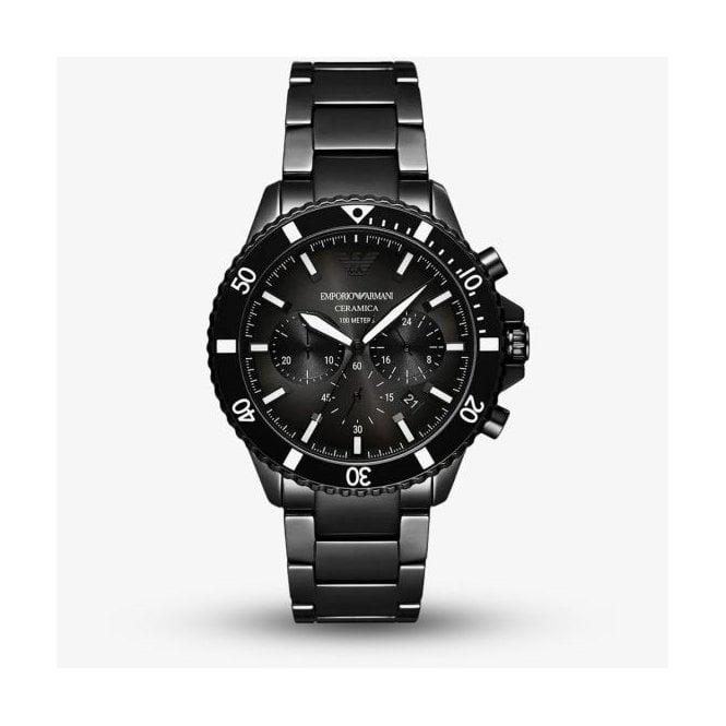 Emporio Armani World Explorer Chronograph Diver Ceramic Case, AR70010