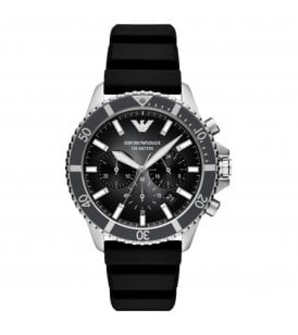 Emporio Armani World Explorer Chronograph Diver Stainless Steel Case, AR11619