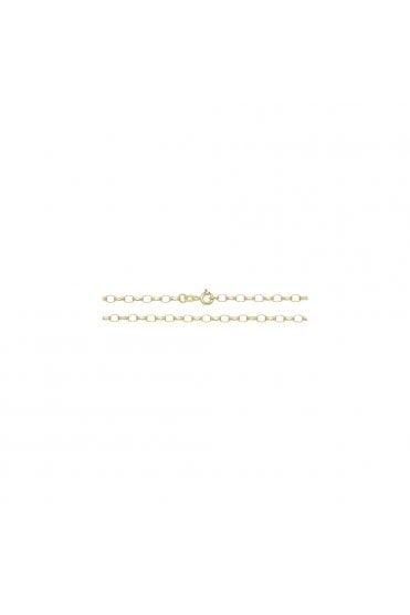 Faceted Belcher Link, 9ct Yellow Gold Chain  Length of Chain: 18 Inches