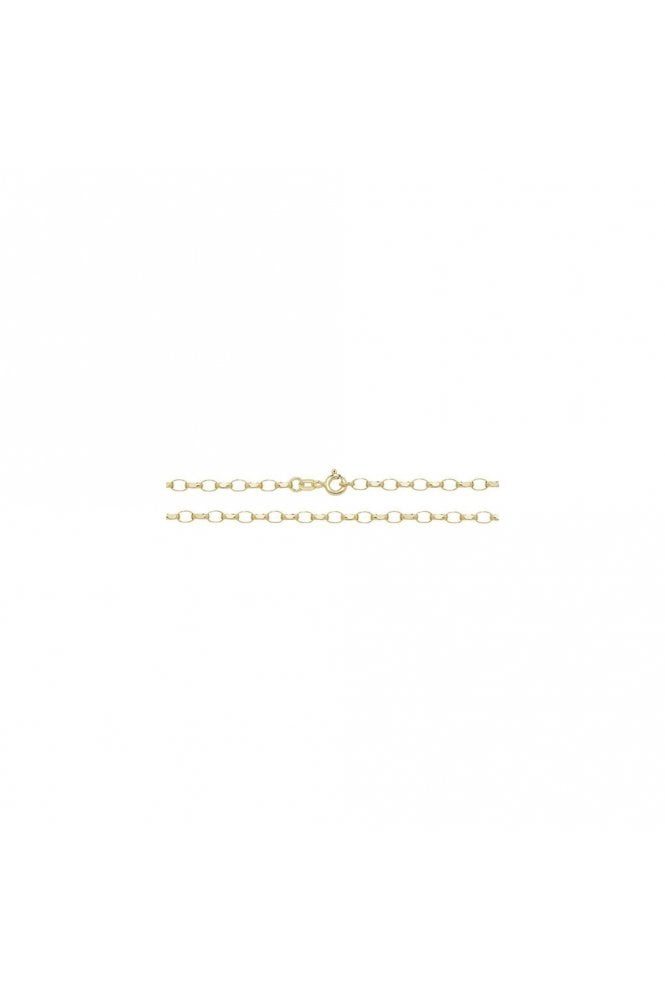 Faceted Belcher Link, 9ct Yellow Gold Chain Length of Chain: 24 Inches