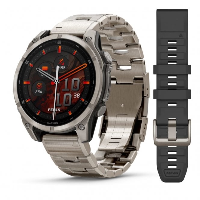 Garmin Fenix 8 AMOLED Sapphire, Titanium, 010-02904-40