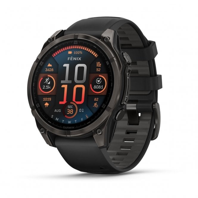 Garmin Fenix 8 Premium Multisport GPS Watch AMOLED, Sapphire, 010-02904-21