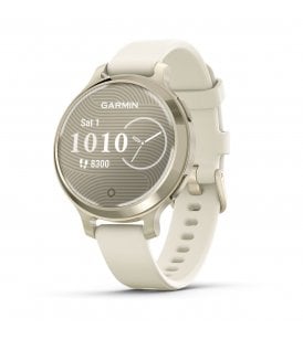 Garmin Lily® 2 Active Lunar Gold with Bone Silicone Band, 010-02891-00