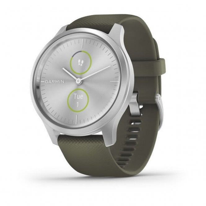 Garmin Vivomove Style Hybrid Smartwatch Aluminium Case, 010-02240-01
