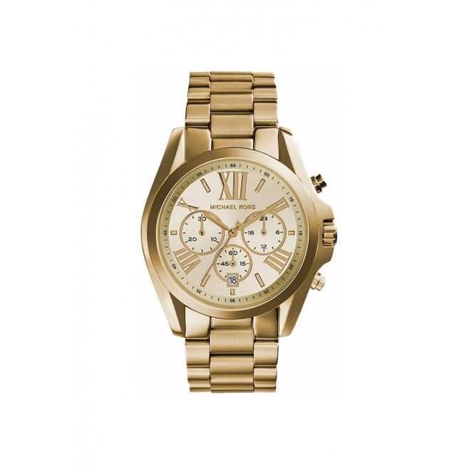 Michael Kors Bradshaw Chronograph Stainless Steel Case & Yellow Gold Plated, MK5605