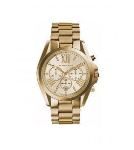 Michael Kors Bradshaw Chronograph Stainless Steel Case, Yellow Gold Plated  MK5605