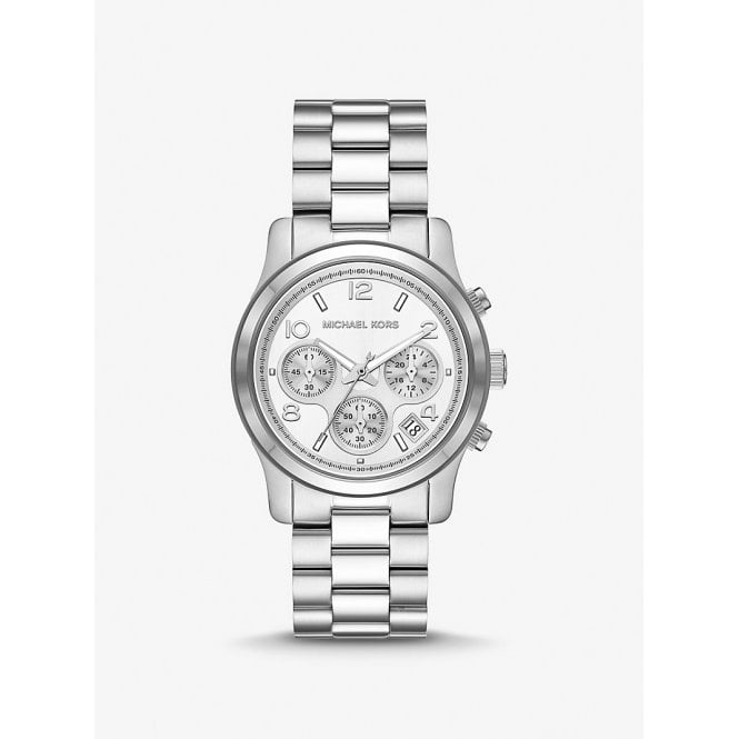 Michael Kors Jetset Runway Chronograph Stainless Steel Case, MK7325