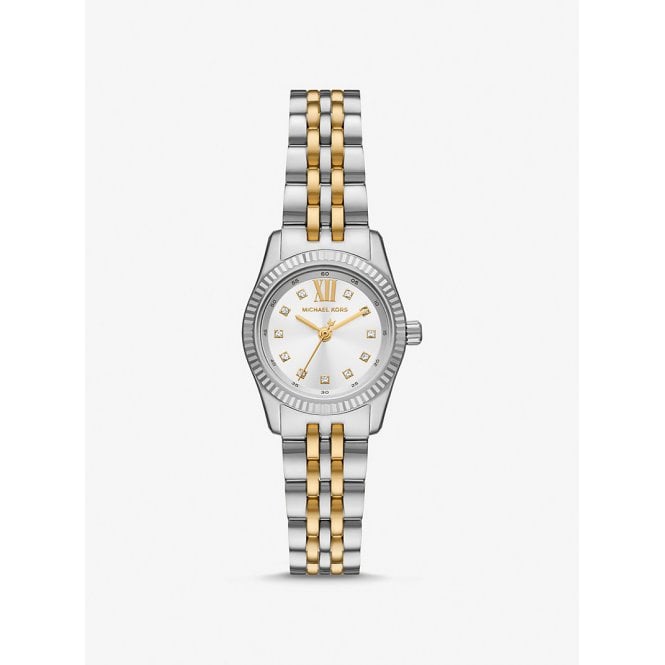 Michael Kors Mini Lennox Pavé Watch Stainless Steel Case, MK4740