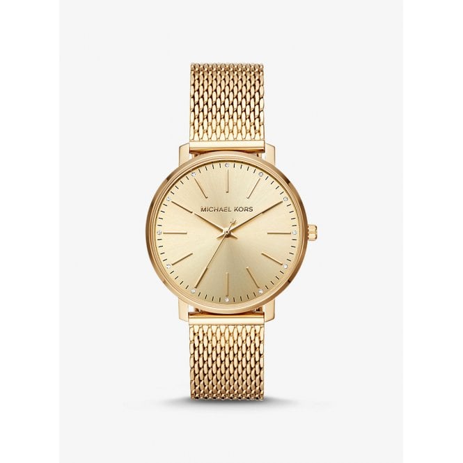 Michael Kors Pyper Watch Yellow Gold Tone Stainless Case, MK4339