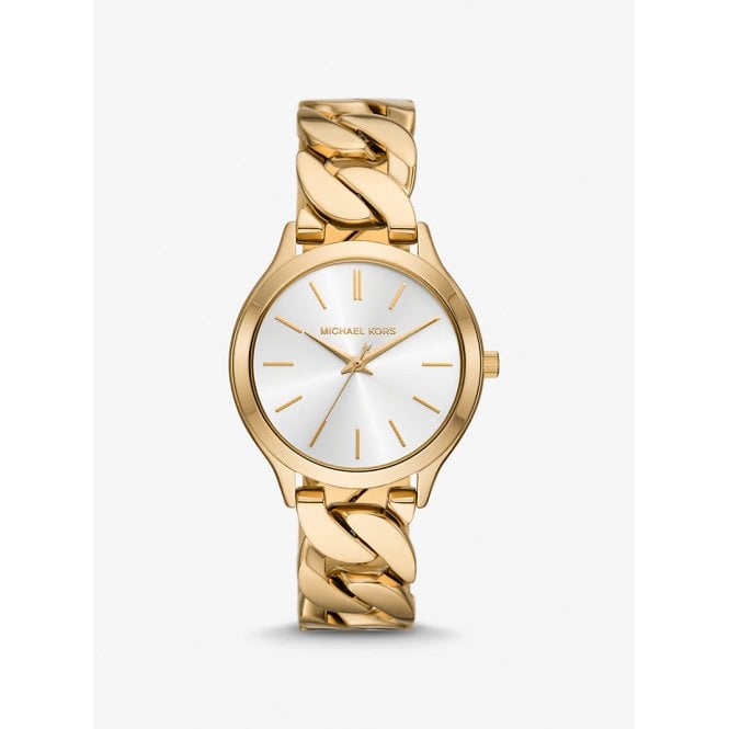 Michael Kors Slim Runway Gold-Tone Watch Gold-Tone Stainless Steel Case, MK7472