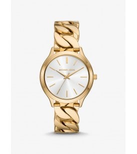 Michael Kors Slim Runway Gold-Tone Watch Gold-Tone Stainless Steel Case, MK7472