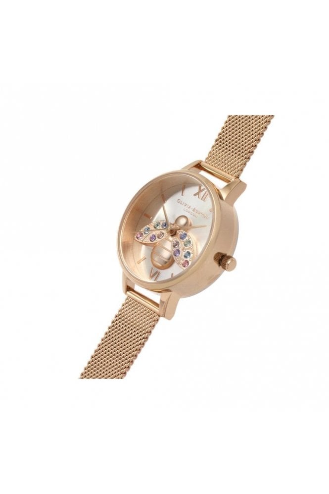 Olivia Burton Womens Rainbow Bee Stainless Silver Watch OLIVIA BURTON | Accessories | Olivia Burton Womens Rainbow  main image 4