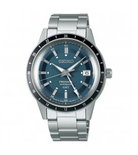 Seiko Presage 'Petrol Blue' Style 60's Road Trip GMT SSK009J1-BOM