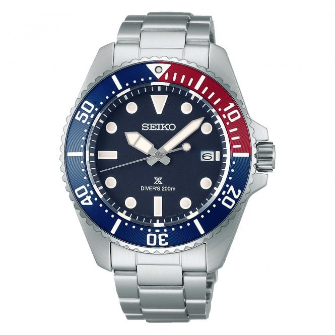 Seiko Prospex Solar Divers Stainless Steel Case, SNE595P1