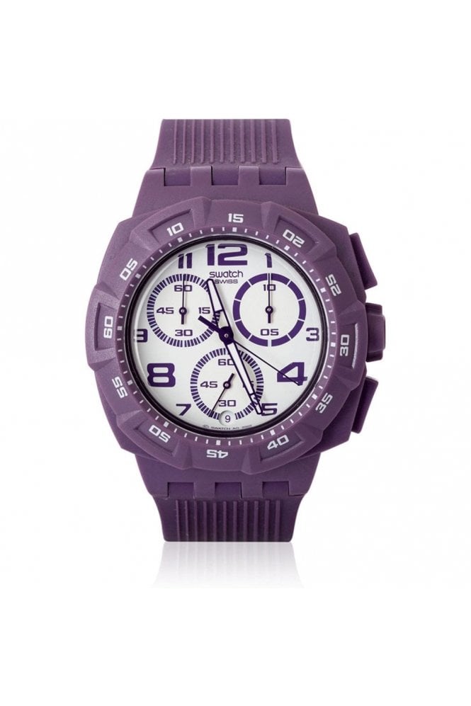 Swatch Purple Funk Chronograph Watch SUIV400
