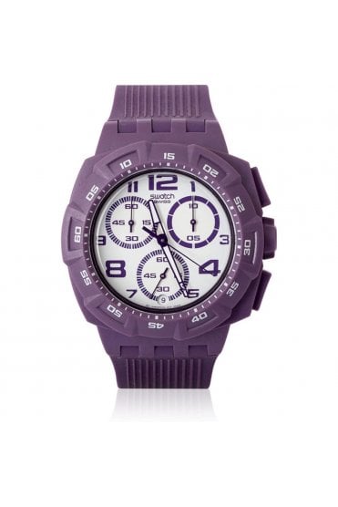 Swatch Purple Funk Chronograph Watch SUIV400