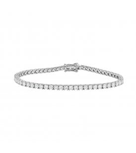 Tennis Bracelet Lab Grown Diamond Claw Set, SB120028W-18
