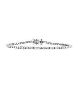 Tennis Bracelet Lab Grown Diamond Claw Set, SB120047W-18