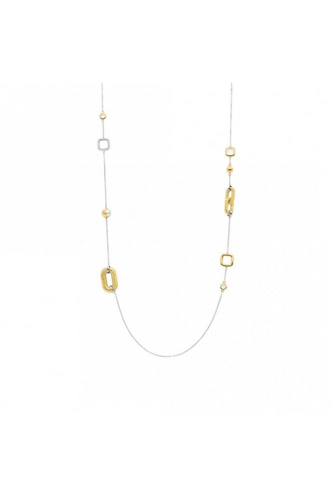 Ti Sento - Milano Ti Sento 925 Sterling Silver Necklace 18ct Yellow Gold Plated, 34045ZY/80