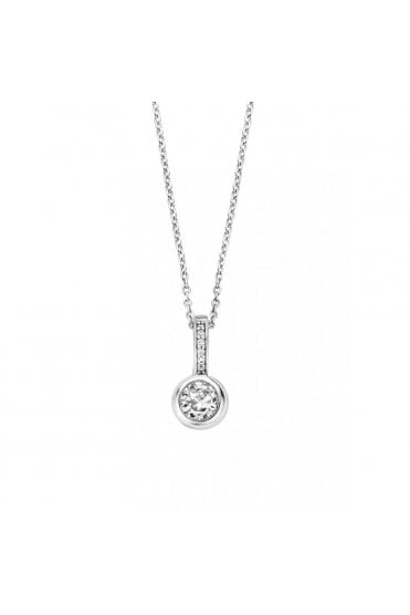 Ti Sento 925 Sterling Silver Necklace  Rhodium Plated, 6739ZI