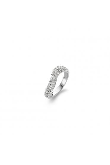 Ti Sento 925 Sterling Silver Pavé Set Ring  12007ZI/56