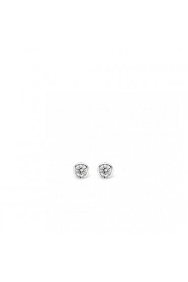 Ti Sento 925 Sterling Silver Stud Earrings Rhodium Plated, 7597ZI
