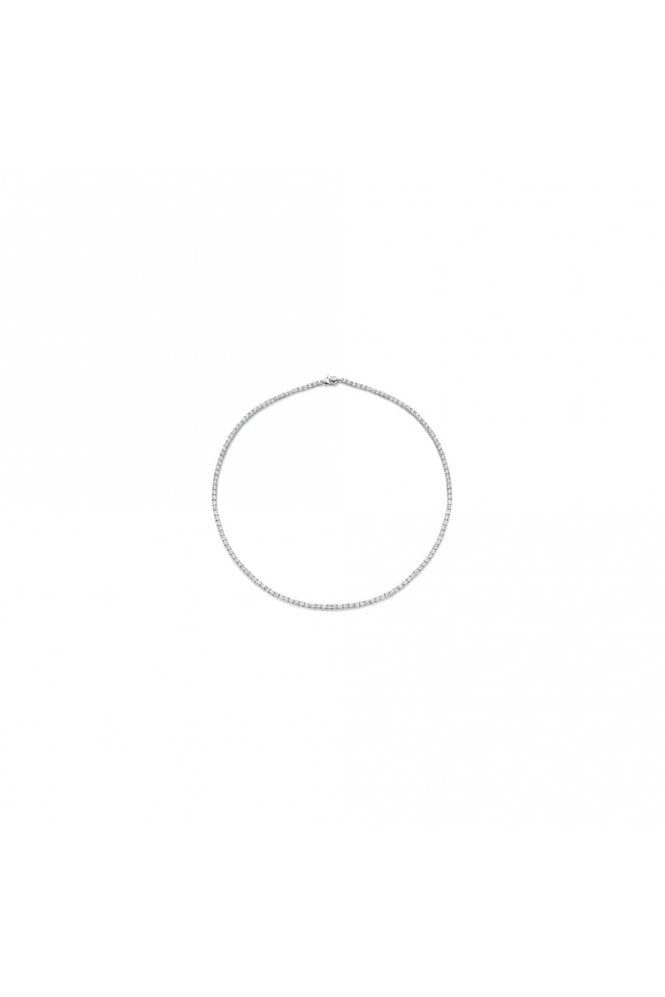 Ti Sento - Milano Ti Sento 925 Sterling Silver Tennis Necklace 925 Sterling Silver, 3992ZI/39