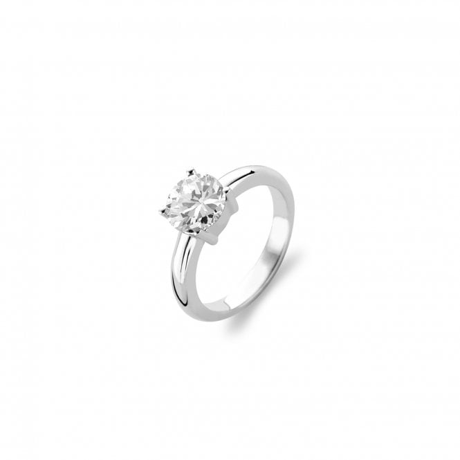 Ti Sento - Milano Ti Sento Centre Stone Claw Set Ring 925 Sterling Silver, 1464ZI/56