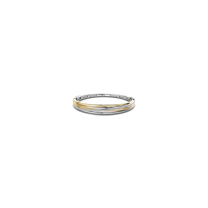 Ti Sento - Milano Ti Sento Channel Set Bangle 925 Sterling Silver, 23046ZY/L