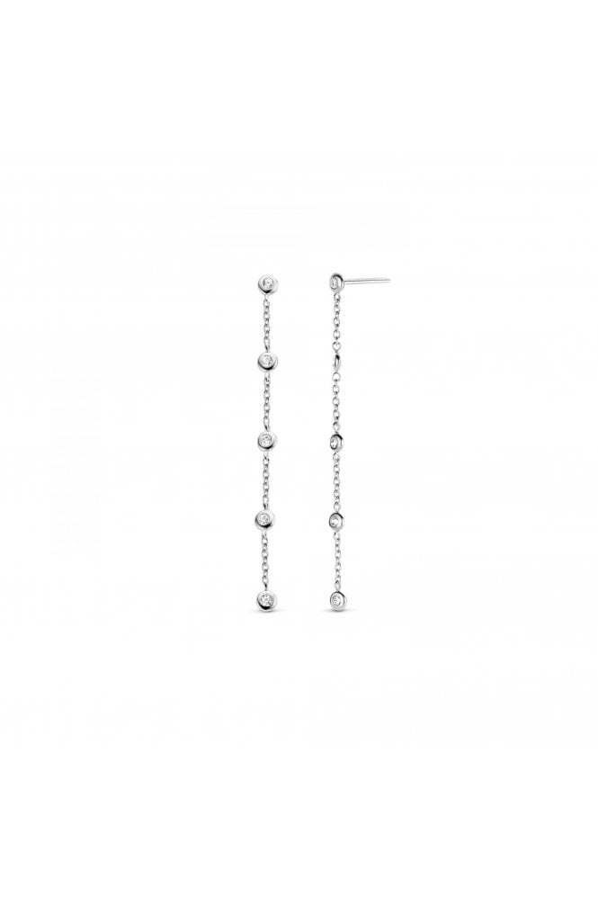 Ti Sento - Milano Ti Sento Cubic Zirconia Drop Earrings 925 Sterling Silver, 7869ZI
