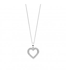 Ti Sento Heart Necklace 925 Sterling Silver, 6859ZI
