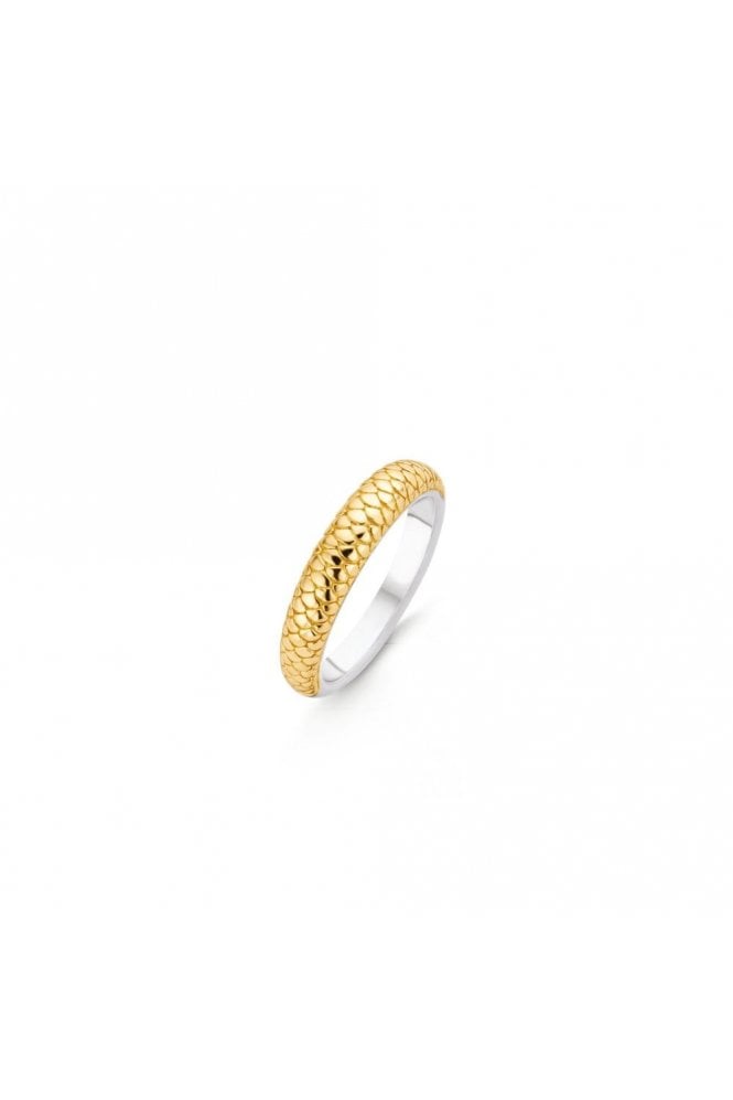 Ti Sento - Milano Ti Sento Ring 925 Sterling Silver & 18ct Yellow Gold Plated 12164SY/56