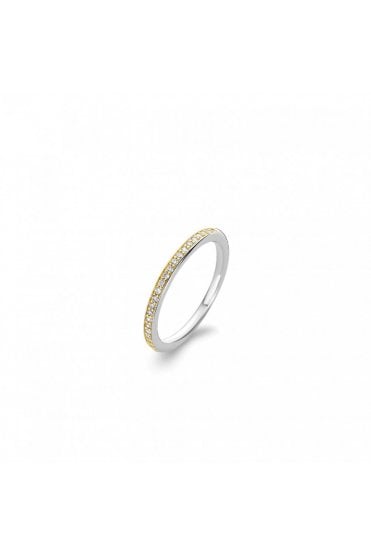 Ti Sento Ring 925 Sterling Silver, Yellow Gold Plated 1923ZY/56