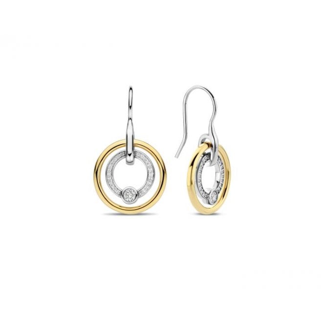 Ti Sento - Milano Ti Sento Yellow Gold Plated & Silver Earrings 925 Sterling Silver, 7978ZY