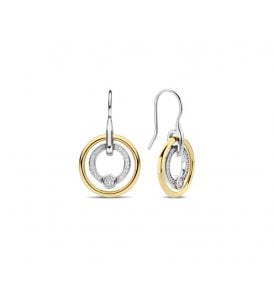 Ti Sento Yellow Gold Plated & Silver Earrings 925 Sterling Silver, 7978ZY