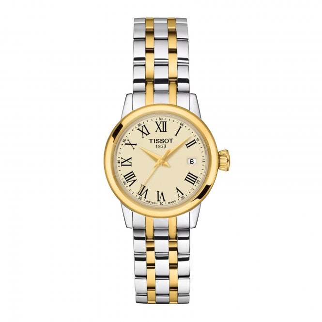 Tissot Classic Dream Lady Stainless Steel Case Yellow Gold PVD Coated, T1292102226300