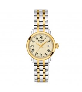 Tissot Classic Dream Lady Stainless Steel Case Yellow Gold PVD Coated, T1292102226300