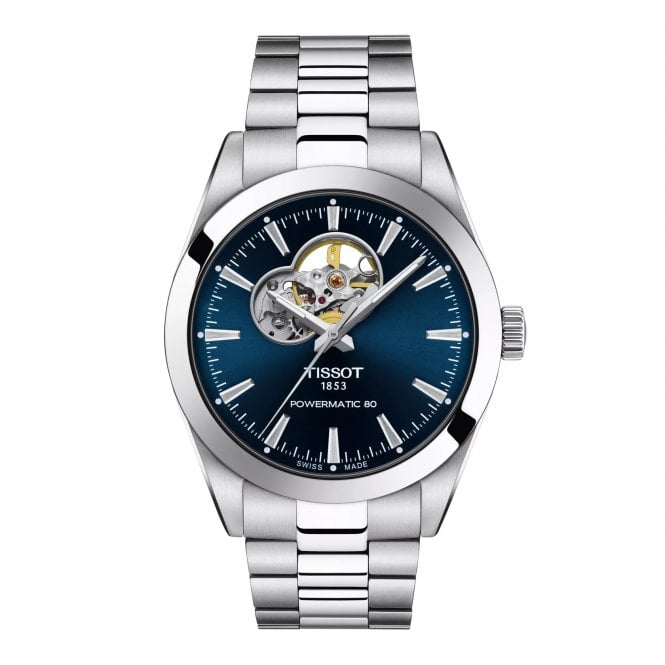 Tissot Gentleman Powermatic 80 Open Heart Stainless Steel Case, T1274071104101