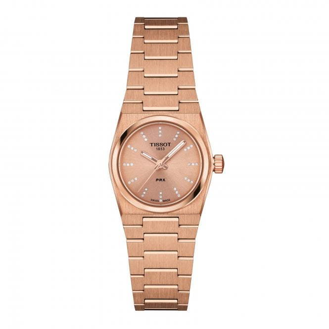 Tissot PRX Stainless Steel Case with Rose Gold PVD coating, T1370103350600
