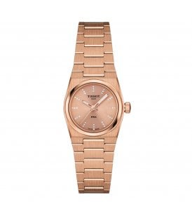 Tissot PRX Stainless Steel Case with Rose Gold PVD coating, T1370103350600