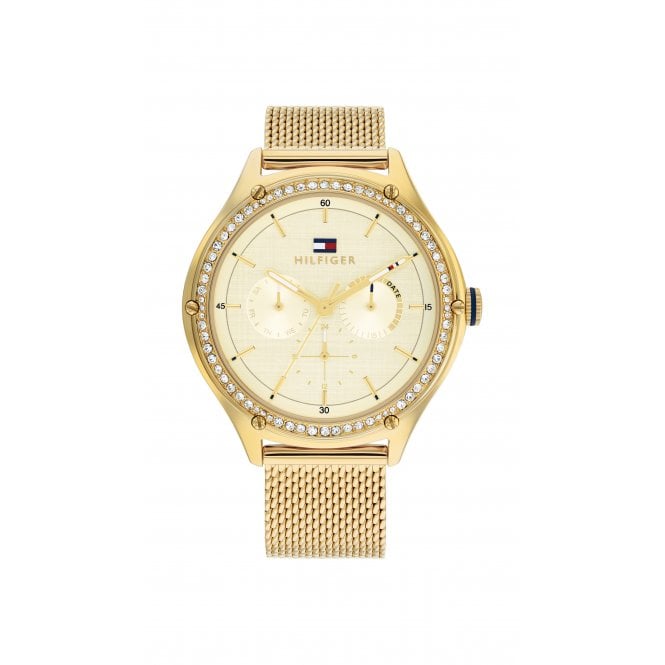 Tommy Hilfiger Lexi Watch Gold Ion Plated Stainless Steel Case, 1782655
