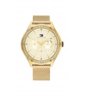 Tommy Hilfiger Lexi Watch Gold Ion Plated Stainless Steel Case, 1782655