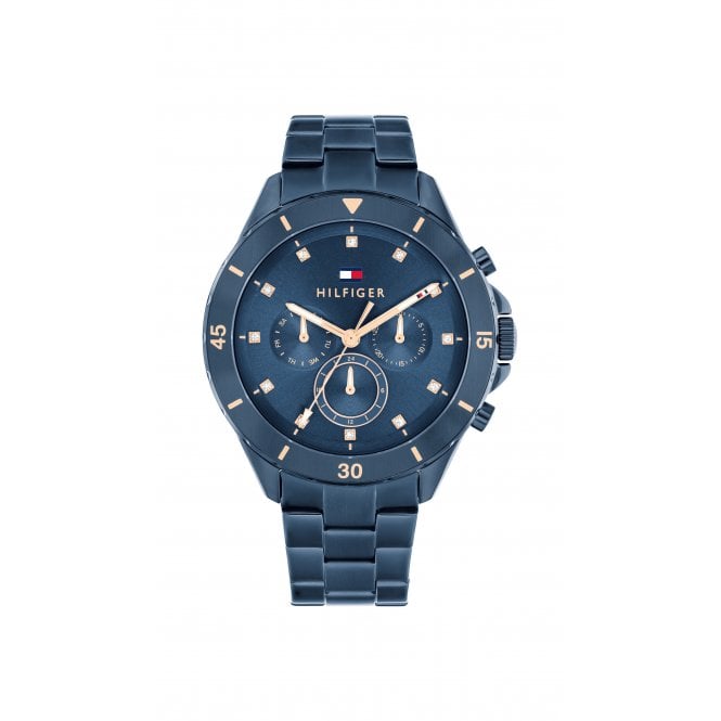 Tommy Hilfiger Mellie Watch Blue Ion Plated Stainless Steel Case, 1782743