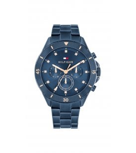 Tommy Hilfiger Mellie Watch Blue Ion Plated Stainless Steel Case, 1782743