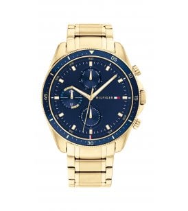 Tommy Hilfiger Parker Watch Gold Ion Plated Stainless Steel Case, 1791834