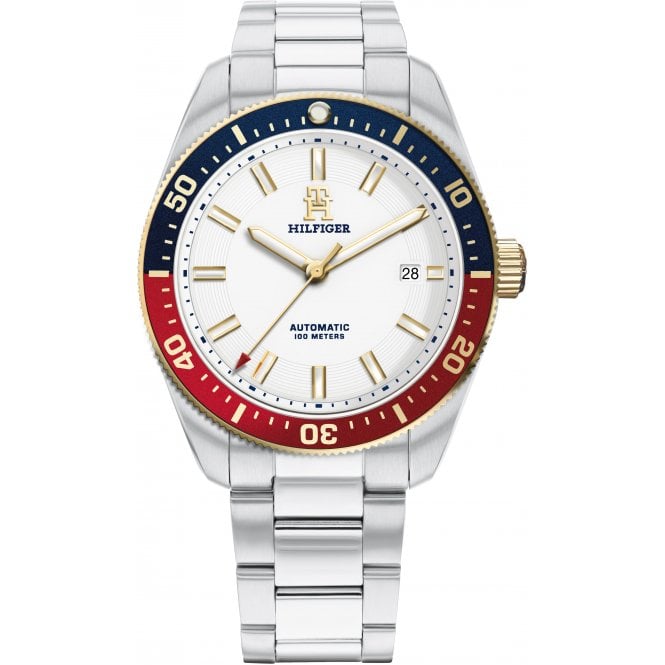 Tommy Hilfiger TH85 Automatic Watch Two Tone Stainless Steel Case, 1710551