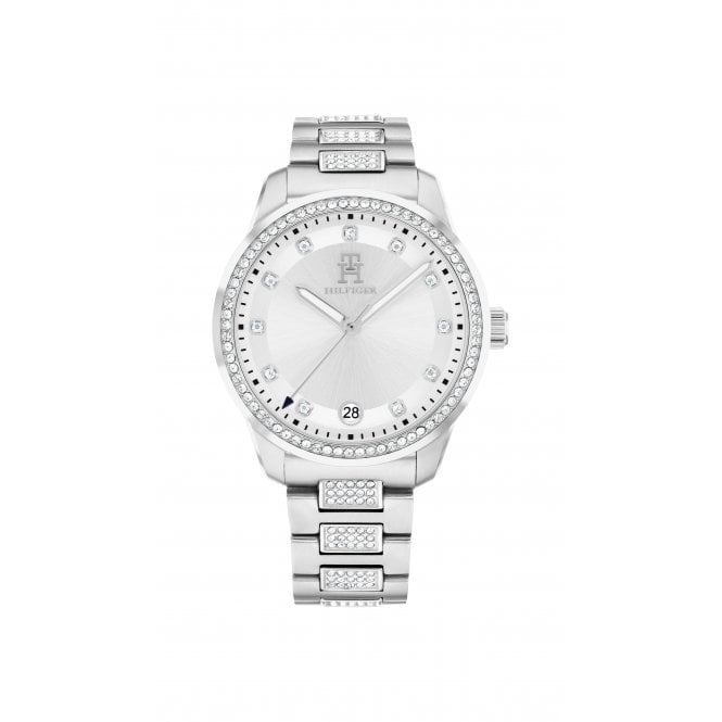 Tommy Hilfiger TH85 Crystals Watch Stainless Steel Case, 1782757